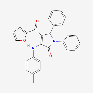 4-(furan-2-ylcarbonyl)-3-[(4-methylphenyl)amino]-1,5-diphenyl-1,5-dihydro-2H-pyrrol-2-one