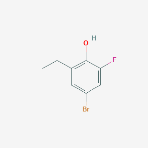 molecular formula C8H8BrFO B1500452 4-Bromo-2-ethyl-6-fluorophenol 