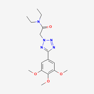 N,N-diethyl-2-(5-(3,4,5-trimethoxyphenyl)-2H-tetrazol-2-yl)acetamide