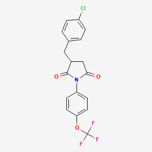 3-(4-Chlorobenzyl)-1-[4-(trifluoromethoxy)phenyl]pyrrolidine-2,5-dione