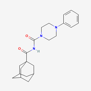 N-(4-Phenylpiperazine-1-carbonyl)adamantane-1-carboxamide