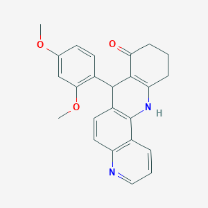 7-(2,4-dimethoxyphenyl)-7,10,11,12-tetrahydrobenzo[b][1,7]phenanthrolin-8(9H)-one