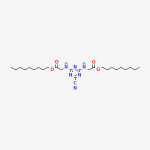 Nonyl 2-[(4-cyano-6-{[2-(nonyloxy)-2-oxoethyl]amino}-1,3,5-triazin-2-yl)amino]acetate