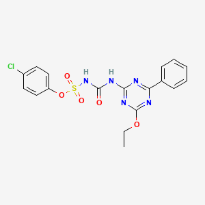 4-Chlorophenyl [(4-ethoxy-6-phenyl-1,3,5-triazin-2-yl)carbamoyl]sulfamate