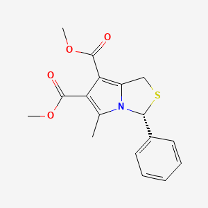 molecular formula C17H17NO4S B15004695 dimethyl (3R)-5-methyl-3-phenyl-1H-pyrrolo[1,2-c][1,3]thiazole-6,7-dicarboxylate 