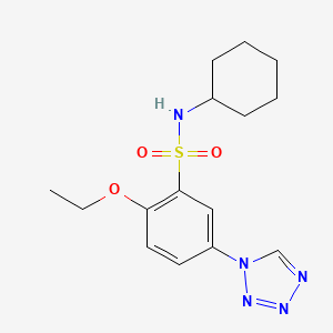 N-cyclohexyl-2-ethoxy-5-(1H-tetrazol-1-yl)benzenesulfonamide