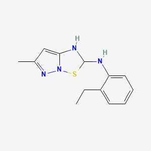 N-(2-ethylphenyl)-6-methyl-1,2-dihydropyrazolo[1,5-b][1,2,4]thiadiazol-2-amine