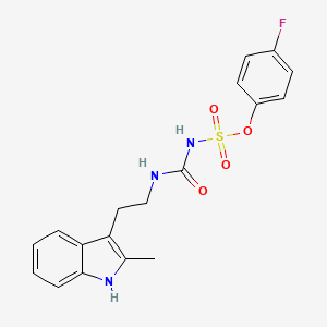 4-fluorophenyl {[2-(2-methyl-1H-indol-3-yl)ethyl]carbamoyl}sulfamate