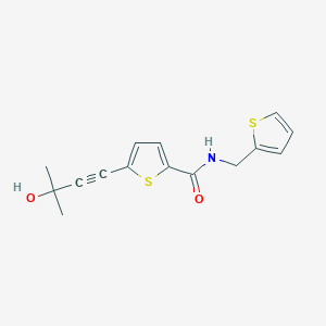 5-(3-hydroxy-3-methylbut-1-ynyl)-N-(thien-2-ylmethyl)thiophene-2-carboxamide