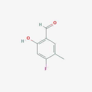 molecular formula C8H7FO2 B1500487 4-氟-2-羟基-5-甲基苯甲醛 CAS No. 504414-06-6