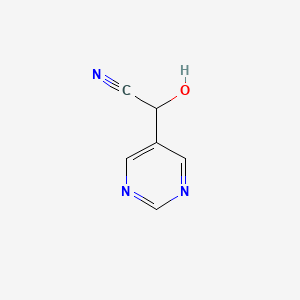 molecular formula C6H5N3O B1500489 2-Hydroxy-2-(pyrimidin-5-YL)acetonitrile 