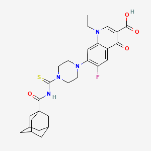 molecular formula C28H33FN4O4S B15004941 7-[4-(Adamantane-1-carbonylcarbamothioyl)piperazin-1-yl]-1-ethyl-6-fluoro-4-oxo-quinoline-3-carboxylic acid 