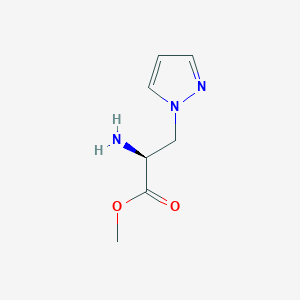 molecular formula C7H11N3O2 B1500499 (S)-Methyl 2-amino-3-(1H-pyrazol-1-yl)propanoate 