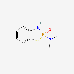 molecular formula C8H11N2OPS B15004997 N,N-dimethyl-2,3-dihydro-1,3,2-benzothiazaphosphol-2-amine 2-oxide 