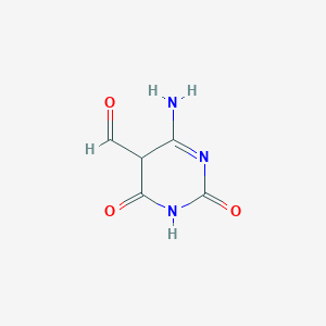 5-Pyrimidinecarboxaldehyde, 4-amino-1,2,5,6-tetrahydro-2,6-dioxo-