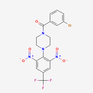 1-(3-Bromobenzoyl)-4-[2,6-dinitro-4-(trifluoromethyl)phenyl]piperazine