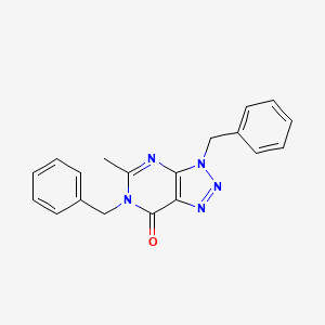 molecular formula C19H17N5O B15005062 [1,2,3]Triazolo[4,5-d]pyrimidin-7-one, 3,6-dibenzyl-5-methyl-3,6-dihydro- 