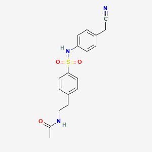 N-[2-(4-{[4-(cyanomethyl)phenyl]sulfamoyl}phenyl)ethyl]acetamide