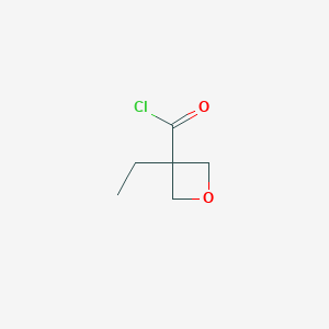 molecular formula C6H9ClO2 B1500509 3-Ethyloxetane-3-carbonyl chloride CAS No. 28562-62-1