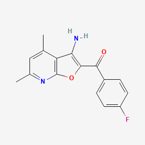 (3-Amino-4,6-dimethylfuro[2,3-b]pyridin-2-yl)(4-fluorophenyl)methanone