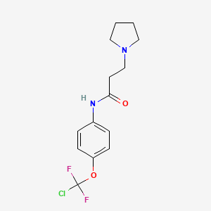 Propionamide, N-[4-(chlorodifluoromethoxy)phenyl]-3-pyrrolidin-1-yl-