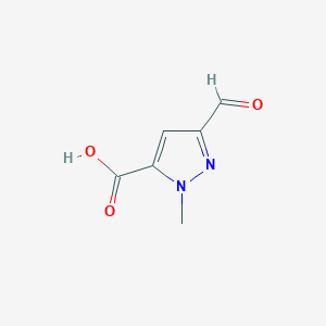 molecular formula C6H6N2O3 B1500515 3-formyl-1-methyl-1H-Pyrazole-5-carboxylic acid CAS No. 221323-58-6