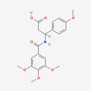 3-(4-Methoxyphenyl)-3-{[(3,4,5-trimethoxyphenyl)carbonyl]amino}propanoic acid