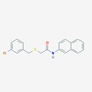 2-(3-Bromo-benzylsulfanyl)-N-naphthalen-2-yl-acetamide