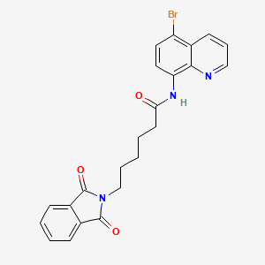 molecular formula C23H20BrN3O3 B15005284 N-(5-bromoquinolin-8-yl)-6-(1,3-dioxo-1,3-dihydro-2H-isoindol-2-yl)hexanamide 