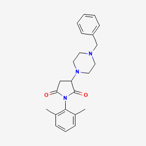 3-(4-Benzylpiperazin-1-yl)-1-(2,6-dimethylphenyl)pyrrolidine-2,5-dione