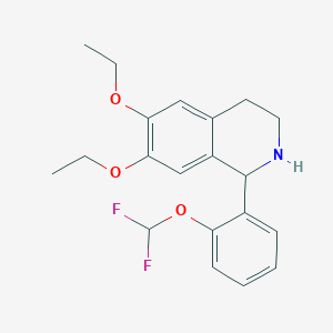 1-[2-(Difluoromethoxy)phenyl]-6,7-diethoxy-1,2,3,4-tetrahydroisoquinoline