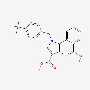 methyl 1-(4-tert-butylbenzyl)-5-hydroxy-2-methyl-1H-benzo[g]indole-3-carboxylate