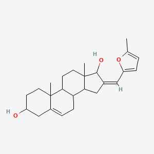 (16Z)-16-[(5-methylfuran-2-yl)methylidene]androst-5-ene-3,17-diol