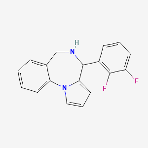 molecular formula C18H14F2N2 B15005376 4-(2,3-difluorophenyl)-5,6-dihydro-4H-pyrrolo[1,2-a][1,4]benzodiazepine 