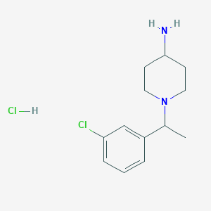 1-[1-(3-Chloro-phenyl)-ethyl]-piperidin-4-ylamine hydrochloride