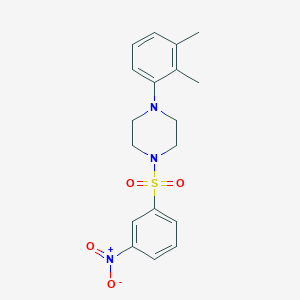 molecular formula C18H21N3O4S B15005404 1-(2,3-Dimethylphenyl)-4-[(3-nitrophenyl)sulfonyl]piperazine 