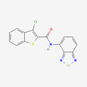 molecular formula C15H8ClN3OSSe B15005408 N-(2,1,3-benzoselenadiazol-4-yl)-3-chloro-1-benzothiophene-2-carboxamide 