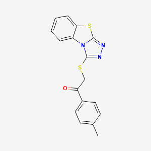 1-(4-Methylphenyl)-2-([1,2,4]triazolo[3,4-b][1,3]benzothiazol-3-ylsulfanyl)ethanone