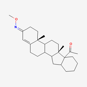 molecular formula C26H39NO2 B15005443 1-[(2E,4aR,6aS)-2-(methoxyimino)-4a,6a-dimethyl-2,3,4,4a,4b,5,6,6a,7,8,9,10,10a,11,11a,11b,12,13-octadecahydro-6bH-indeno[2,1-a]phenanthren-6b-yl]ethanone 