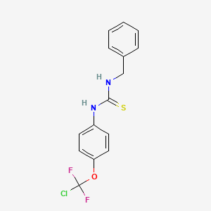 molecular formula C15H13ClF2N2OS B15005483 N-benzyl-N'-{4-[chloro(difluoro)methoxy]phenyl}thiourea 