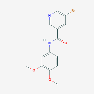 molecular formula C14H13BrN2O3 B15005515 5-bromo-N-(3,4-dimethoxyphenyl)pyridine-3-carboxamide 