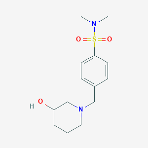 molecular formula C14H22N2O3S B1500554 4-((3-hydroxypiperidin-1-yl)methyl)-N,N-dimethylbenzenesulfonamide CAS No. 1185320-06-2