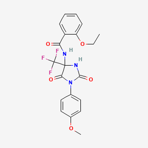 molecular formula C20H18F3N3O5 B15005594 2-ethoxy-N-[1-(4-methoxyphenyl)-2,5-dioxo-4-(trifluoromethyl)imidazolidin-4-yl]benzamide 