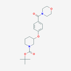 3-[4-(Morpholine-4-carbonyl)-phenoxy]-piperidine-1-carboxylic acid tert-butyl ester