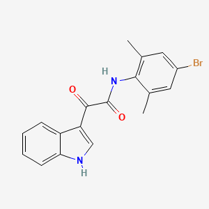 N-(4-bromo-2,6-dimethylphenyl)-2-(1H-indol-3-yl)-2-oxoacetamide