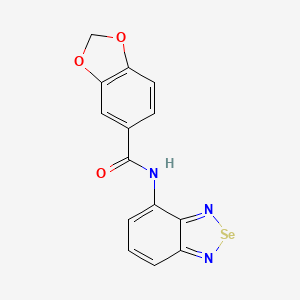 N-(2,1,3-benzoselenadiazol-4-yl)-1,3-benzodioxole-5-carboxamide