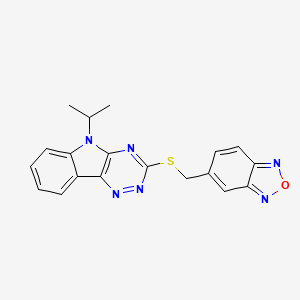 3-[(2,1,3-benzoxadiazol-5-ylmethyl)sulfanyl]-5-(propan-2-yl)-5H-[1,2,4]triazino[5,6-b]indole