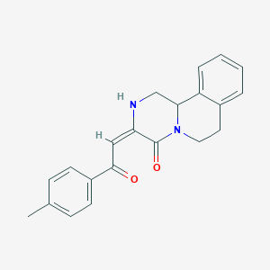 (3E)-3-[2-(4-methylphenyl)-2-oxoethylidene]-1,2,3,6,7,11b-hexahydro-4H-pyrazino[2,1-a]isoquinolin-4-one