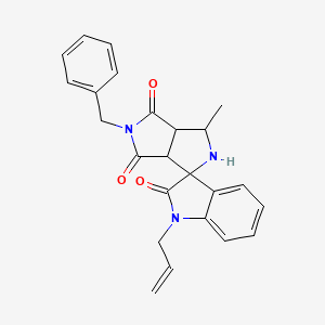 5'-benzyl-3'-methyl-1-(prop-2-en-1-yl)-3a',6a'-dihydro-2'H-spiro[indole-3,1'-pyrrolo[3,4-c]pyrrole]-2,4',6'(1H,3'H,5'H)-trione