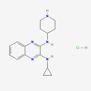 N2-Cyclopropyl-N3-(piperidin-4-yl)quinoxaline-2,3-diamine hydrochloride